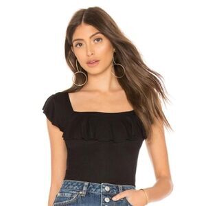 Free people ruffle tank or off the shoulder top